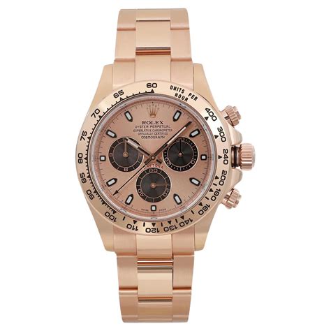 rolex daytona cosmograph pink gold|18k gold rolex daytona.